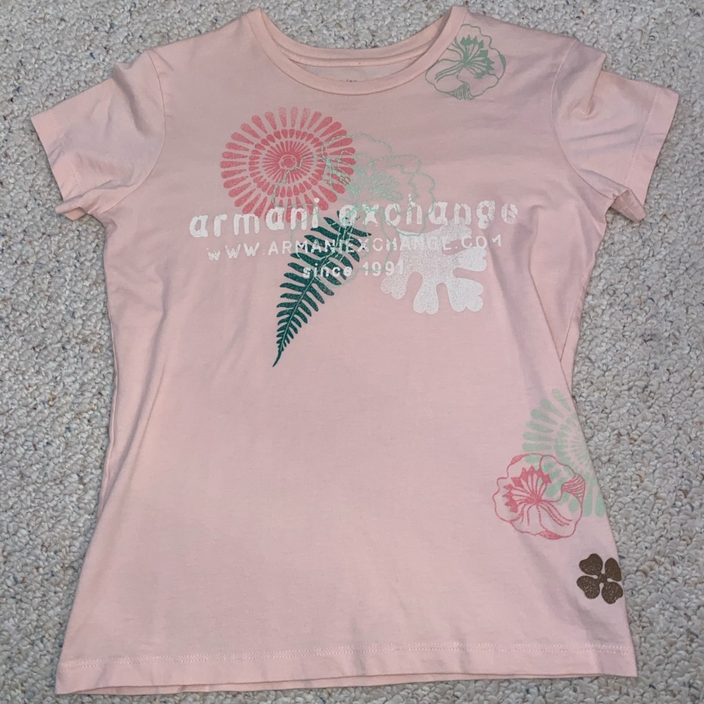 Armani Exchange Floral T Shirt